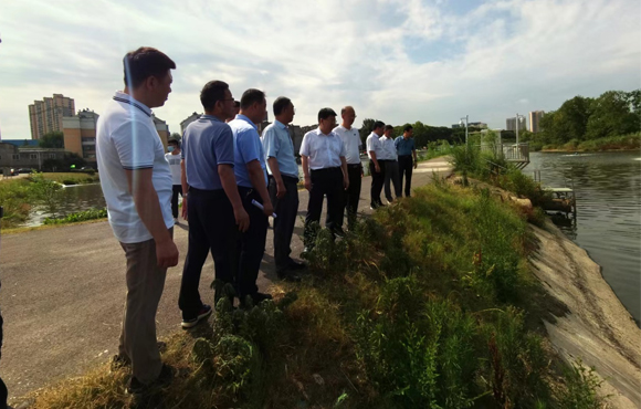 省生态环境；；；；；；；；ざ讲熳榈揭嫜袅入湖口水质提升站查抄工作