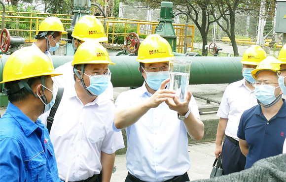 集团公司党委常委、副总经理胡乃民调研6731顶级游戏麦王环境